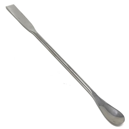 Double Ended Lab Spatula Square & Flat Spoon End 9 Stainless Steel